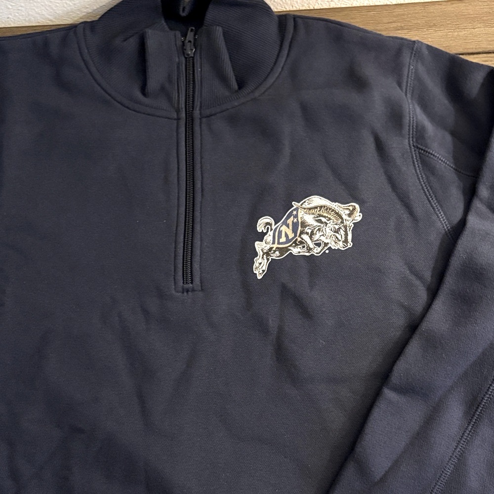 NWOT [Sport-Tek] Naval Academy Navy Midshipmen Quarter-Zip Pullover Women’s XL - Picture 9 of 12